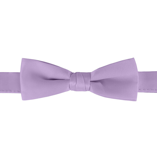 A Henry Segal lavender poly-satin bow tie with an adjustable band.