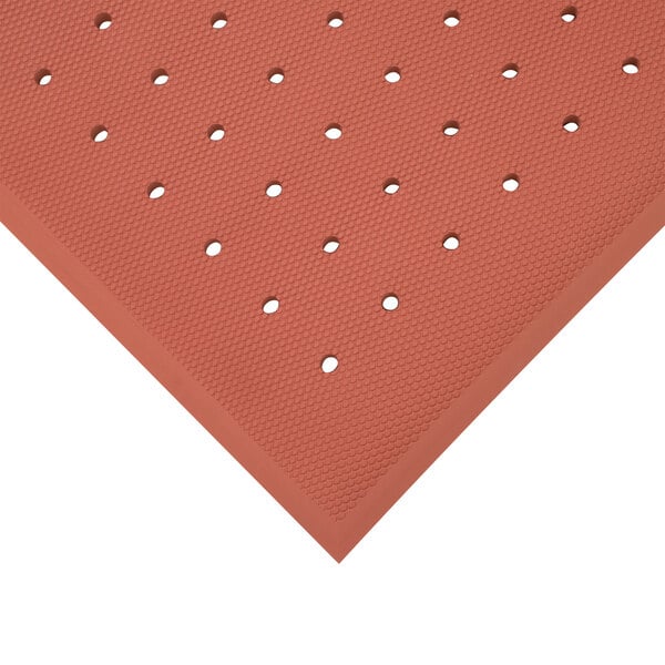 Cactus Mat 5000-R35 VIP Red Cloud 3' x 5' Red Grease-Proof Rubber Floor Mat - 3/4" Thick