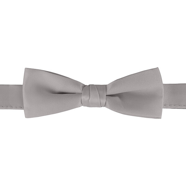 A light gray Henry Segal bow tie with an adjustable band.