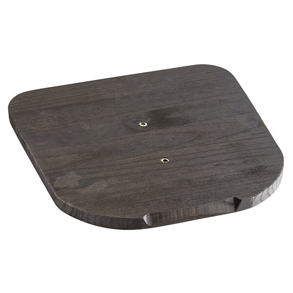 Lancaster Table & Seating Alloy Series Black Wood Seat for Alloy Chairs