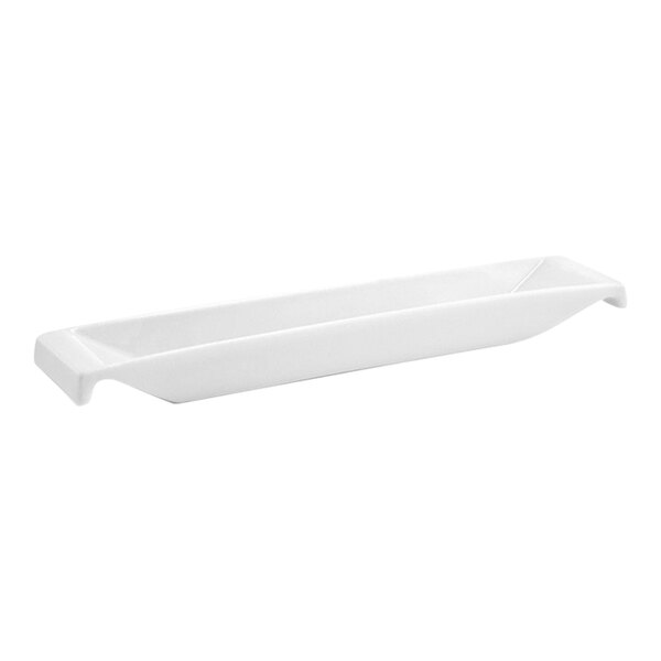 Rectangular Ramekin Front of the House Kyoto 2 oz. Bright White Rectangular Porcelain ...