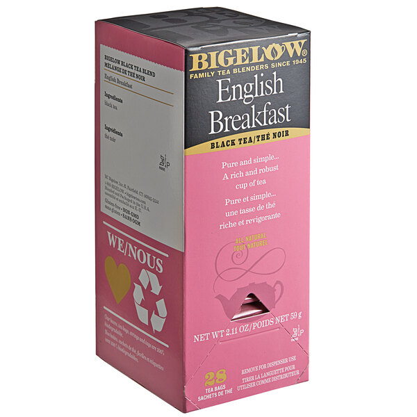 Bigelow English Breakfast Tea Bags 28/Box