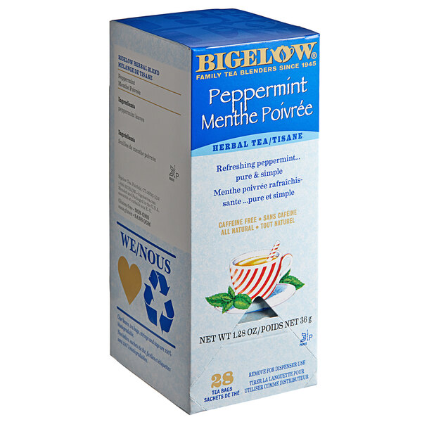 Bigelow Peppermint Herbal Tea Bags 28/Box