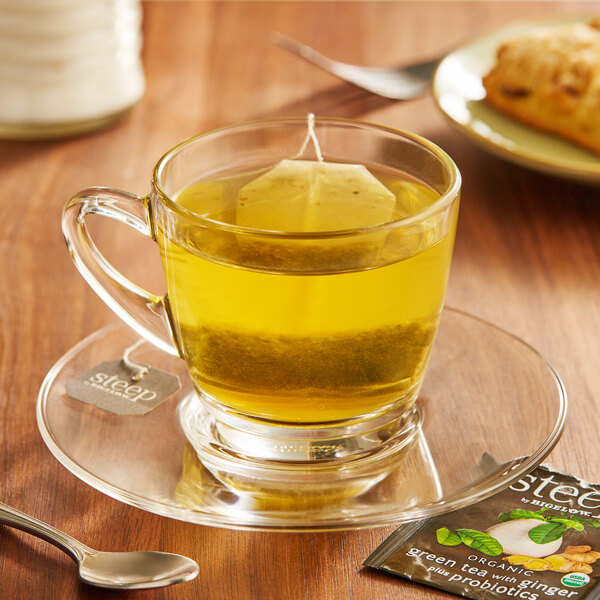 Steep By Bigelow Organic Green Tea with Ginger and Probiotics ...