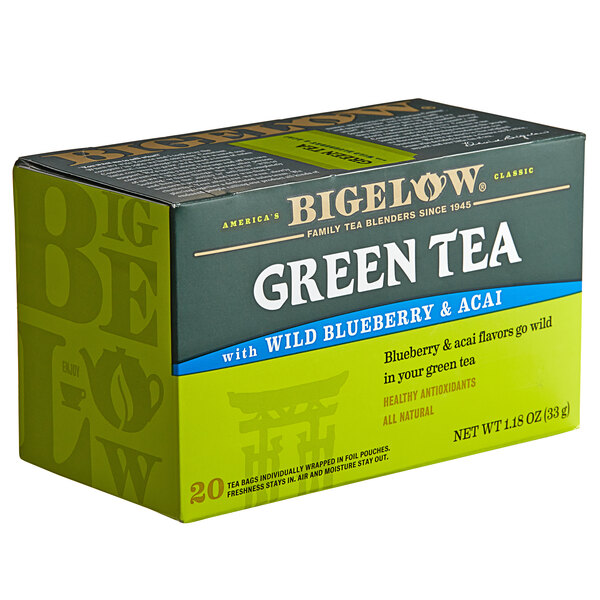 Bigelow Green Tea with Blueberry Acai Tea Bags 20/Box