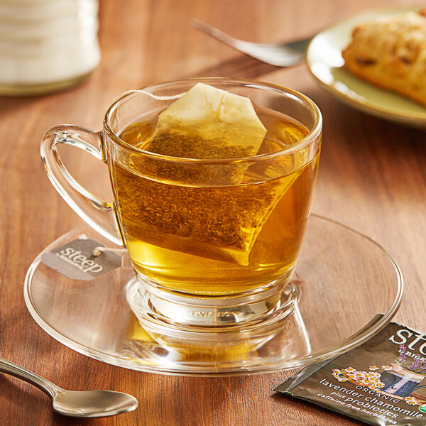 Steep By Bigelow Organic Lavender Chamomile Herbal Tea with Probiotics