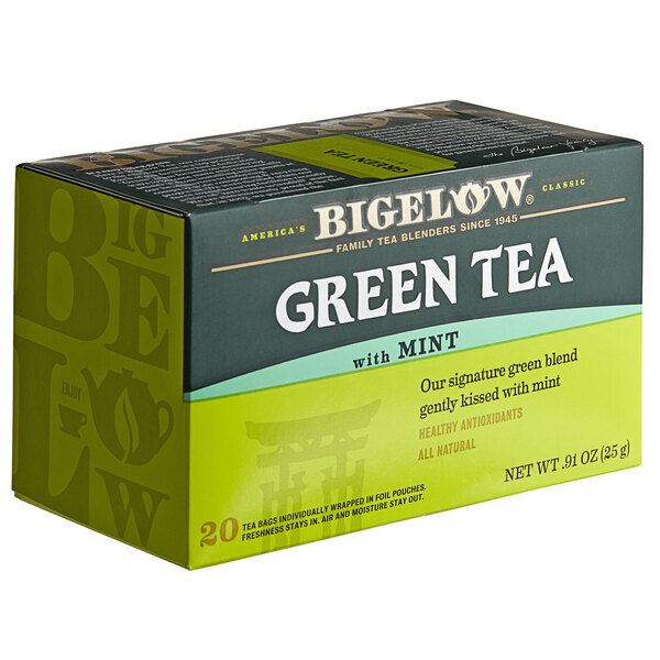 Bigelow Green Tea with Mint Tea Bags 20/Box