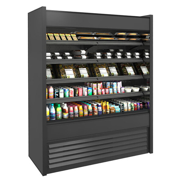 Structural Concepts B6624E3 Oasis Black 66 3/8" Air Curtain Merchandiser