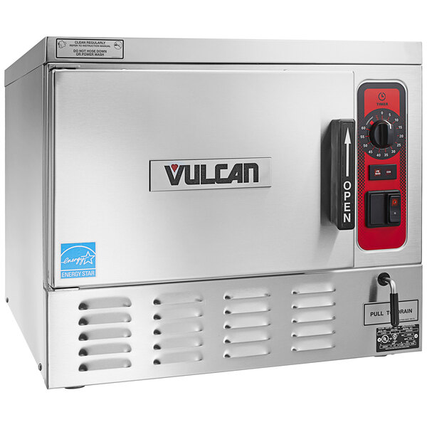 Vulcan C24EO3AF-1100 3 Pan Boilerless Electric Countertop Steamer with Auto-Fill - 240V, 1 Phase, 8 kW