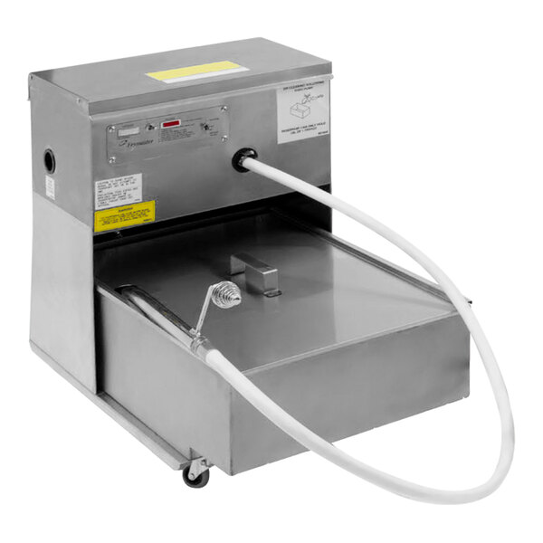 A Frymaster low profile fryer oil filter machine with a hose.