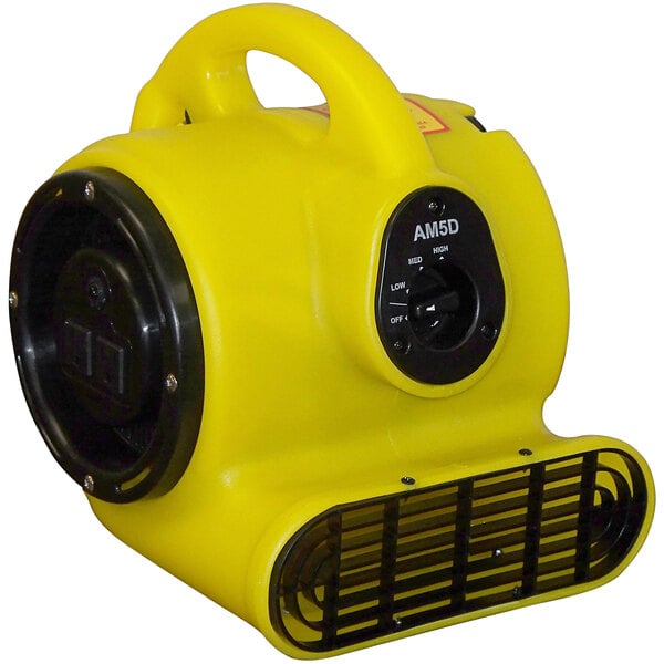 A yellow and black Bissell Commercial Mini Air Mover.
