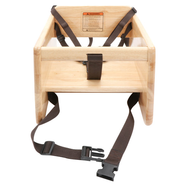 GET BS-200-MOD-N Natural Wood Booster Seat with T-Strap