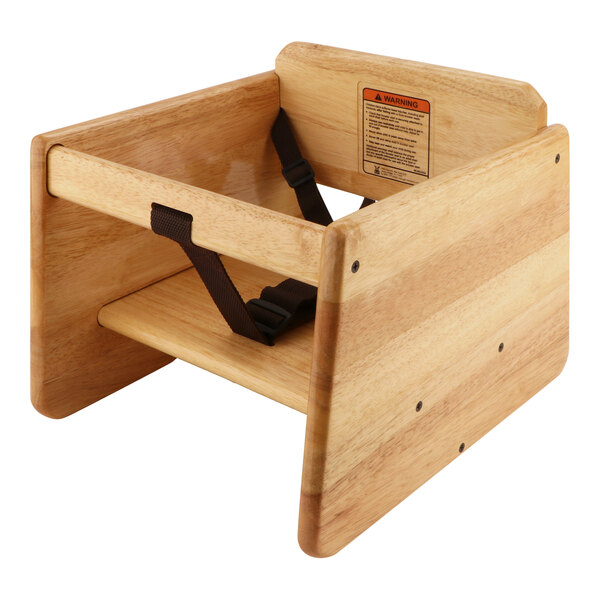 GET BS-200-MOD-N2 Natural Wood Booster Seat with T-Strap
