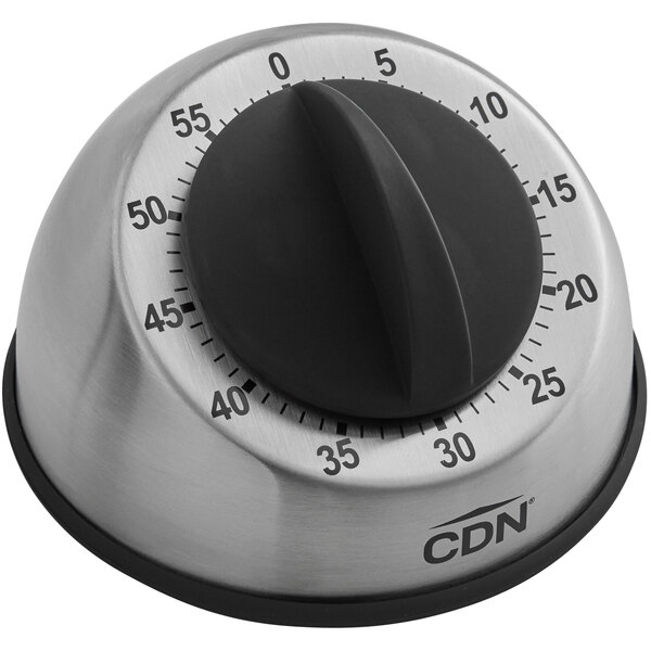 CDN MT1 HeavyDuty Stainless Steel Mechanical 60 Minute Kitchen Timer
