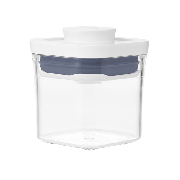 OXO Good Grips .2 Qt. Clear Square SAN Plastic Food Storage Container with  White POP Lid
