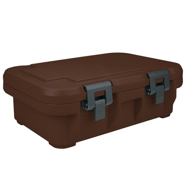 Cambro UPCS140131 Camcarrier S-Series® Dark Brown Top Loading 4" Deep Insulated Food Pan Carrier