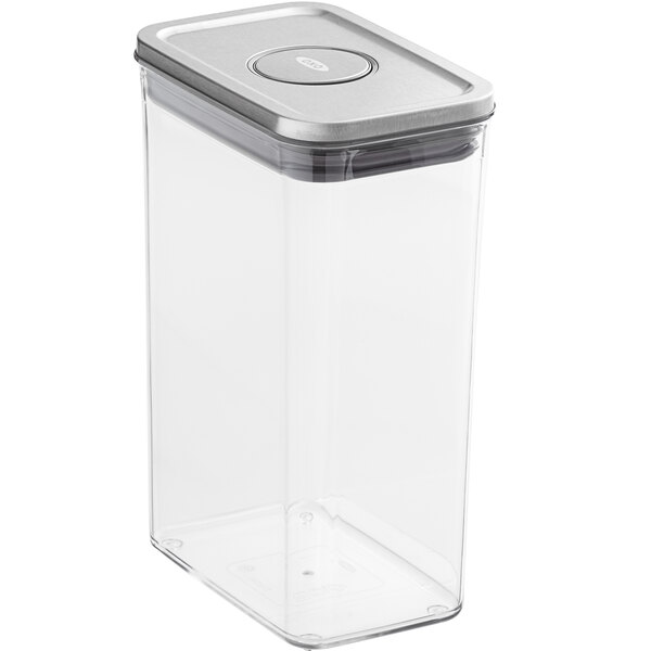 OXO 2.7 Qt. / 2.6 Liter Clear Rectangular SAN Plastic Food Storage