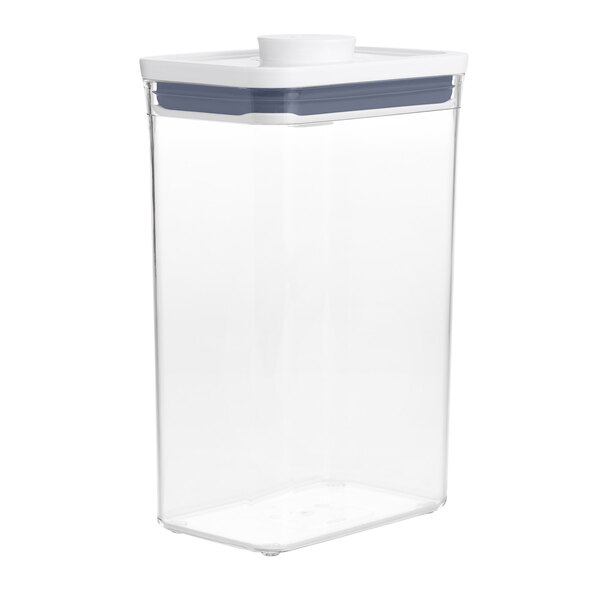 OXO Good Grips 2.7 Qt. Clear Rectangular SAN Plastic Food Storage