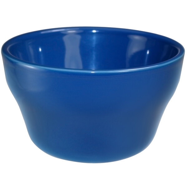 An International Tableware light blue stoneware bouillon bowl.