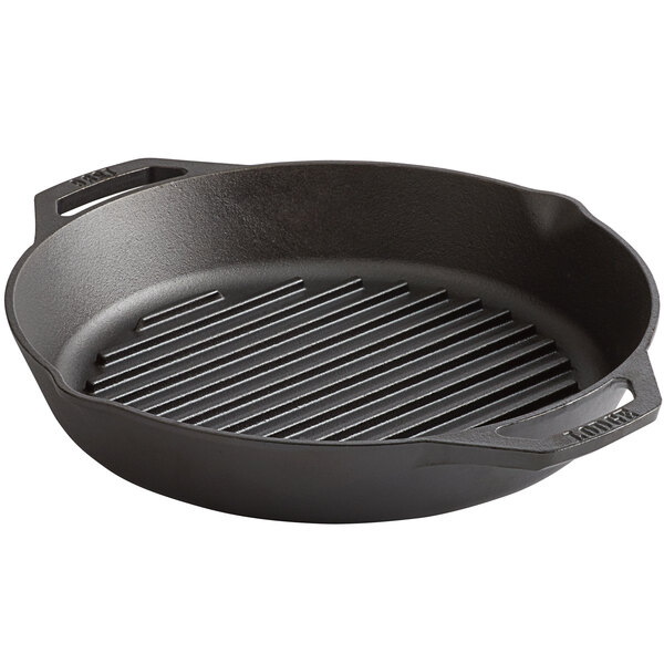 Lodge Seasoned Cast Iron Double Handled Skillet