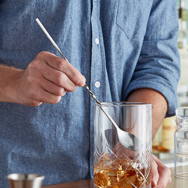 American Metalcraft 511P 11" Stainless Steel Twisted Bar Spoon