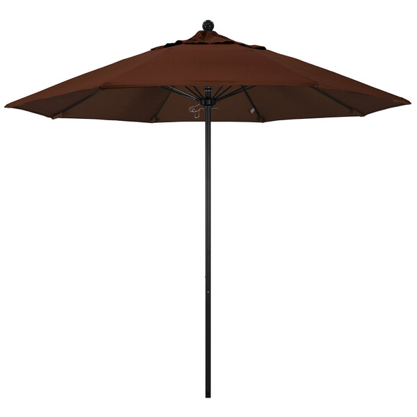 California Umbrella ALTO 908 SUNBRELLA 2A Venture 9' Round Push Lift Umbrella with 1 1/2" Aluminum Pole - Sunbrella 2A Canopy