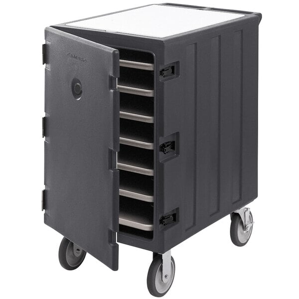 Cambro 1826LTC615 Camcarts® Charcoal Gray Insulated Sheet Pan Carrier with Casters