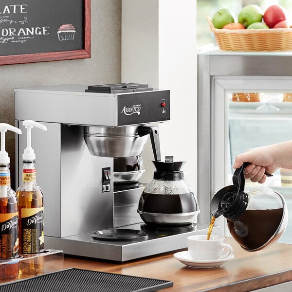 New Avantco Commercial Coffee Maker Machine 3 Pot Warmer Pourover w/Rebate 