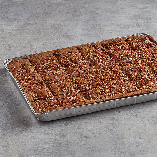 David's Cookies 4 oz. PreCut Pecan Brownie 24Count Tray 2/Case
