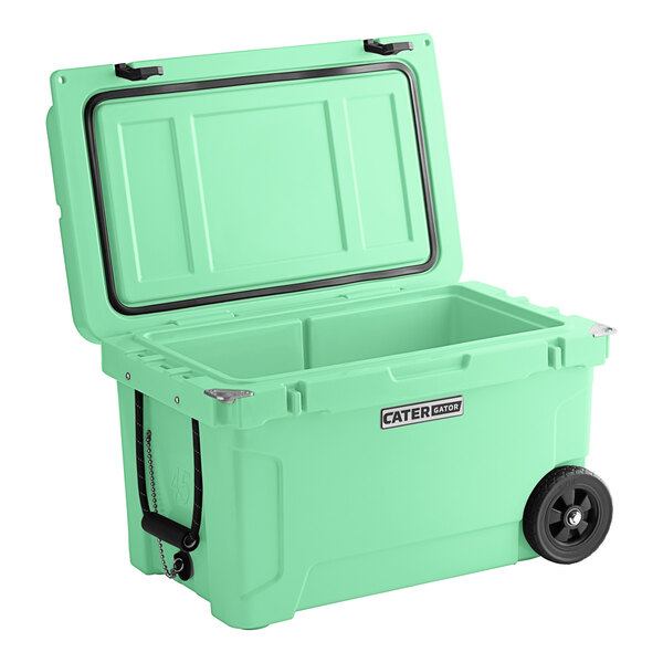 CaterGator CG45SFW Seafoam 45 Qt. Mobile Rotomolded Extreme Outdoor