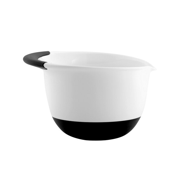 OXO 1059703 Good Grips 1.5 Qt. White Plastic Mixing Bowl with NonSlip Base