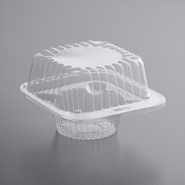 Choice 1-Compartment Clear OPS Plastic Cupcake / Muffin Container