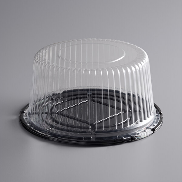 Baker's Mark 10" High Dome Cake Display Container with Clear Dome Lid