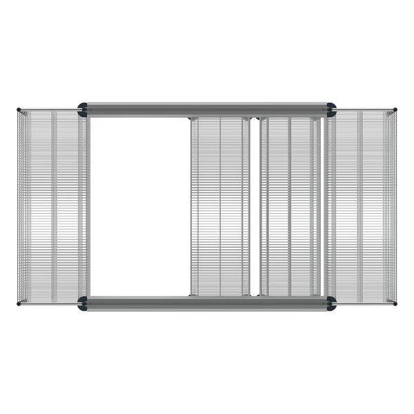 Metro TT10E2160M1860C Super Erecta 10' x 5' Chrome TopTrack Kit
