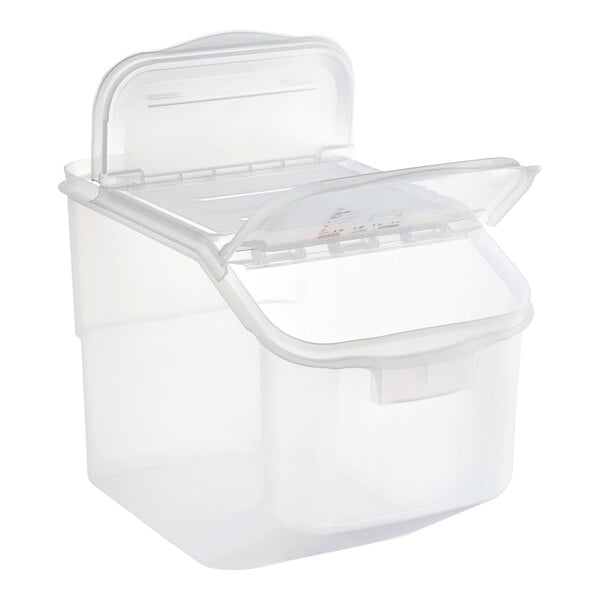 Araven Natural Food Transport Container with Wheel, 73.9 Quart -- 4 per case