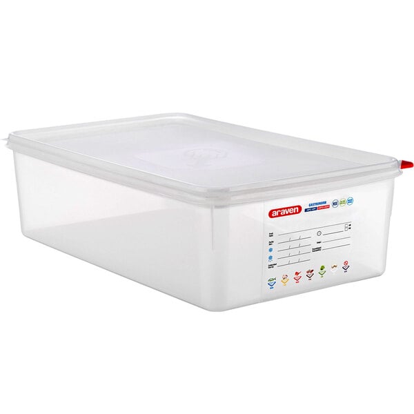 Araven 03037 Translucent Full Size x 6"D Airtight Container 