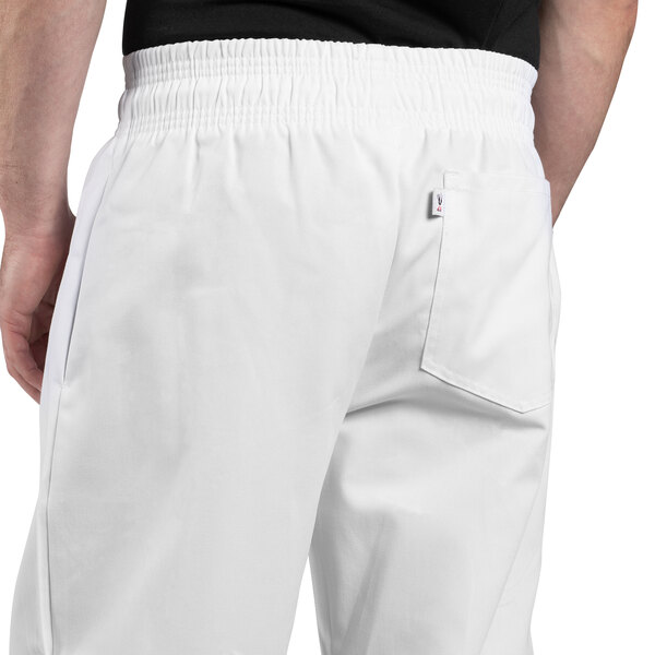 Uncommon Chef 4000 Unisex White Customizable Classic Chef Pants - XL