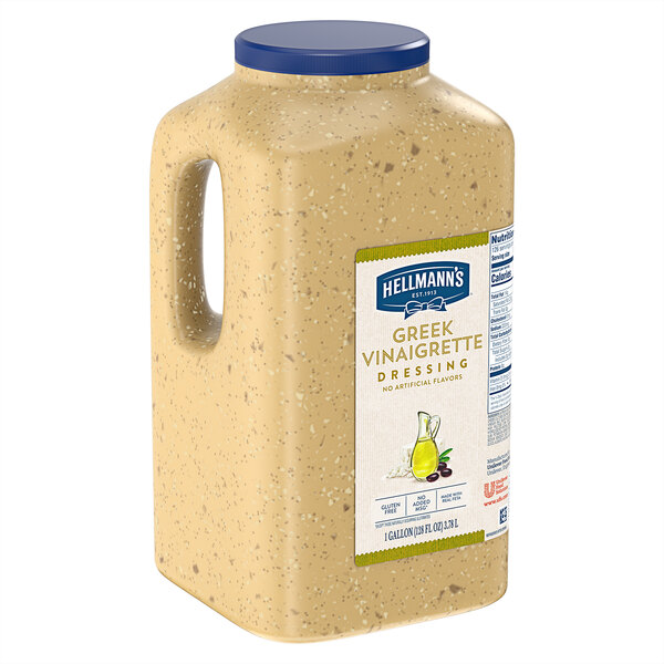 Hellmann's 1 Gallon Greek Vinaigrette Dressing 4/Case