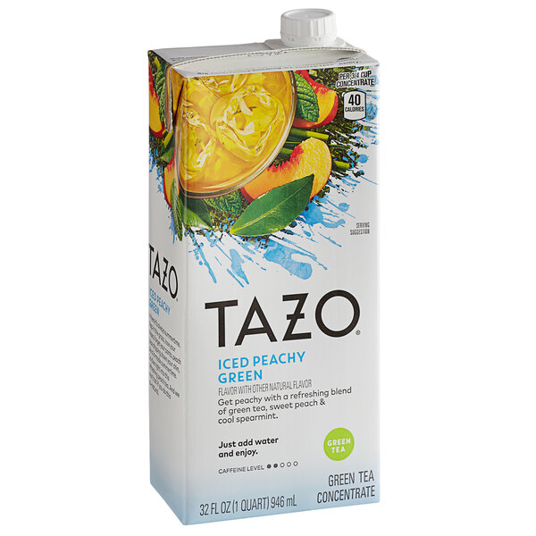 Tazo 32 fl. oz. Peachy Green Iced Tea 11 Concentrate