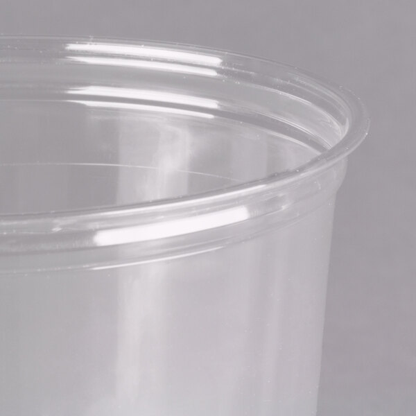 FabriKal Alur 32 oz. Recycled Clear PET Plastic Round Deli Container