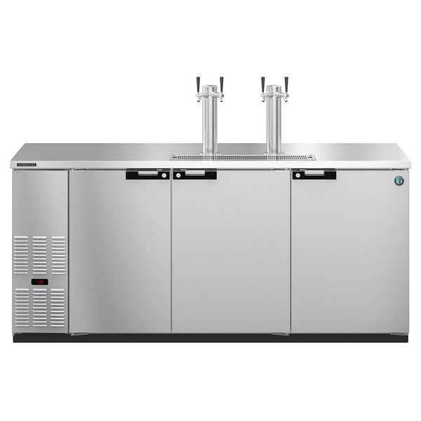 Hoshizaki DD80S Stainless Steel Double Tap Kegerator Beer Dispenser