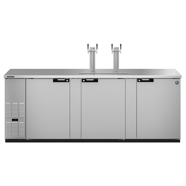 Hoshizaki DD95S Stainless Steel Double Tap Kegerator Beer Dispenser
