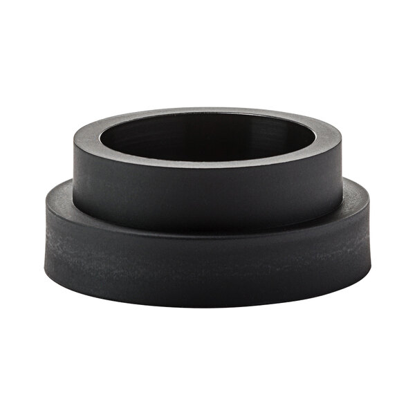 A black round nylon base with a hole in it.