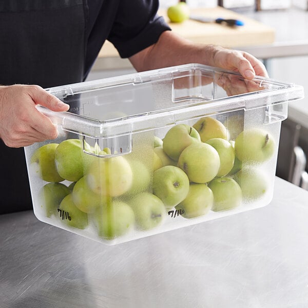 Vigor 18 x 12 x 9 Clear Polycarbonate Food Storage Box