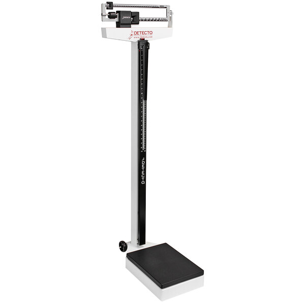 Cardinal Detecto 339 400 lb. / 175 kg Eye-Level Mechanical Beam Physicians Scale with Height Rod