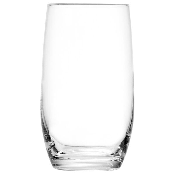 A Schott Zwiesel highball glass on a white background.