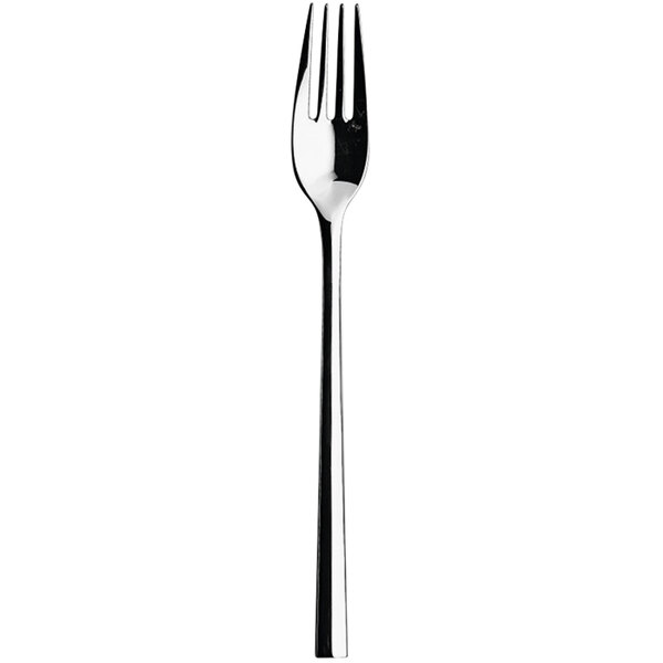 A Sola stainless steel table fork with a silver handle.