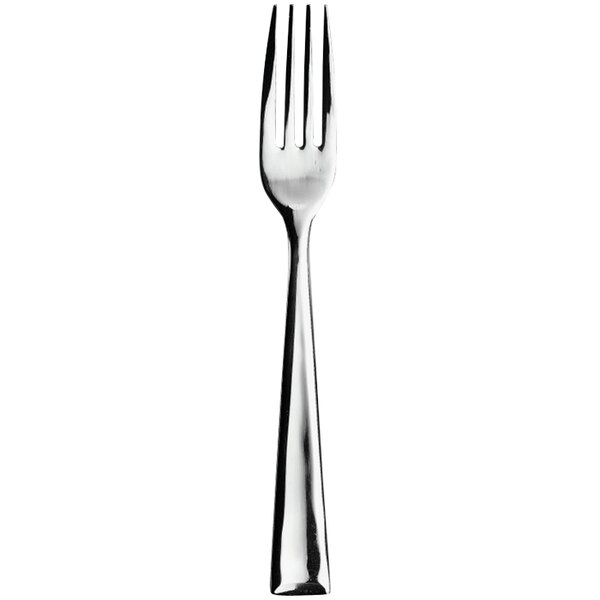 A Sola Alessandria stainless steel dessert fork with a silver handle.