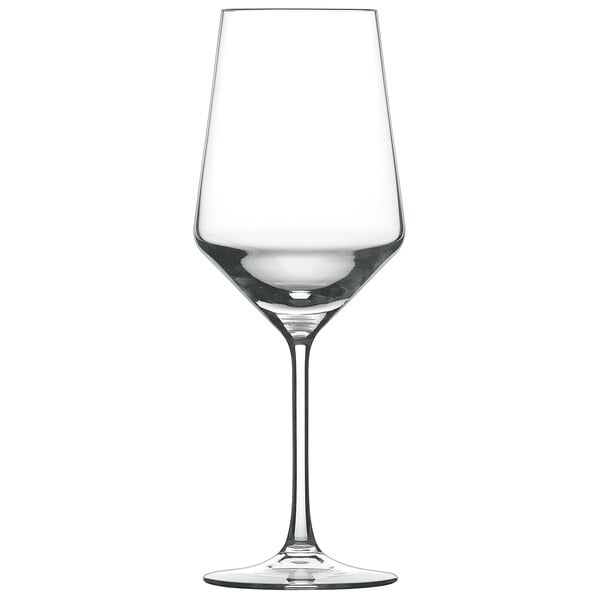 A Schott Zwiesel Pure Cabernet wine glass with a stem.