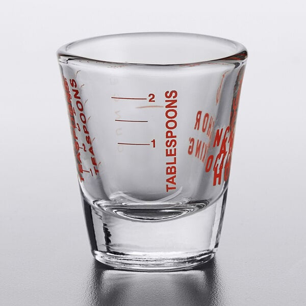 5 oz Clear Glass Measuring Cup Bar Tools-Jigger Shot Glass Anchor Hocking 
